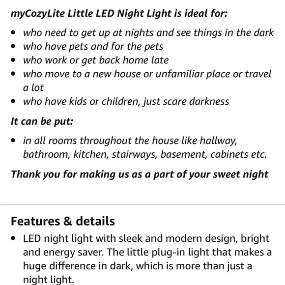 My Cozy Lite Plug-in Night Light-Low Light with Light Sensor 4-Pack - Picture 9 of 10